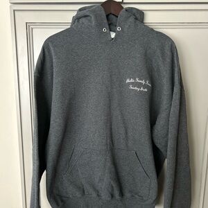 Jerzees Charcoal Hoodie Sweatshirt fainting goat